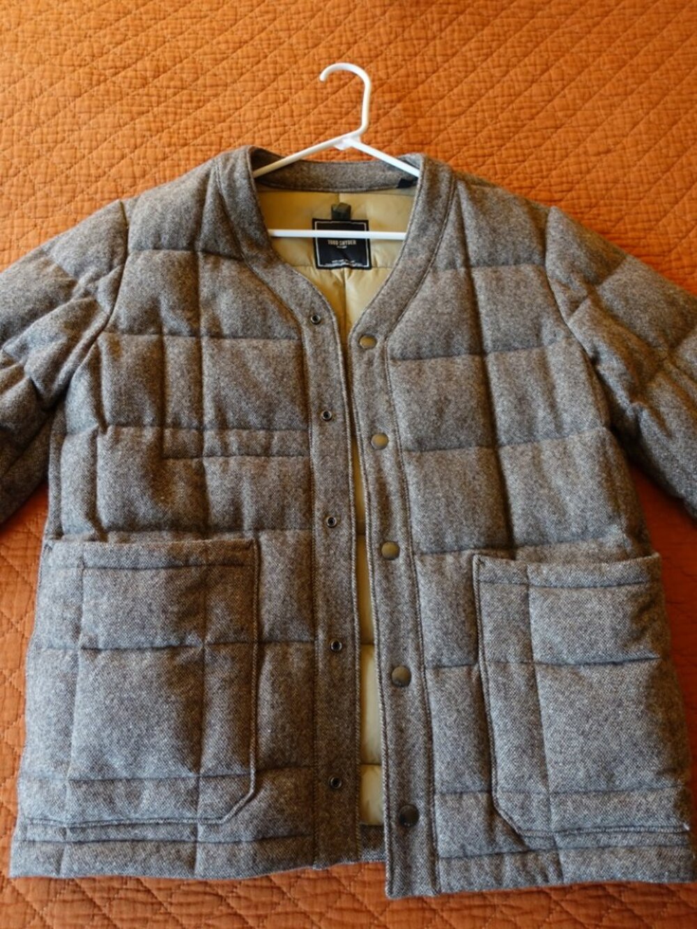 Todd Snyder Quilted Down Cardigan Jacket